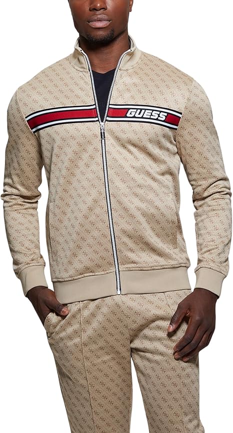 Amazon | GUESS メンズ Korbin フルジップ トラックスーツ, 4g Aop